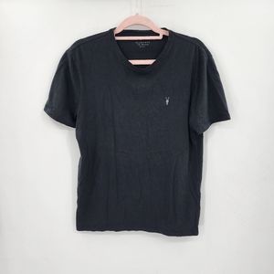 All Saints Black Basic Classic Short Sleeve Women Large Casual Tee Shirt